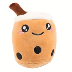 Bubble Tea Plush Keychain Toy Pendant For Purse Or Backpack Doll