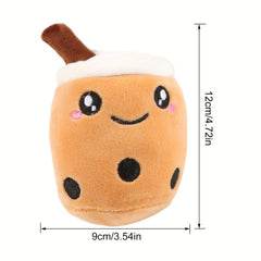 Bubble Tea Plush Keychain Toy Pendant For Purse Or Backpack Doll
