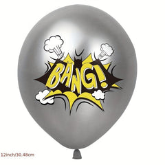 12pcs Hero Theme Balloons Birthday Party Decoration