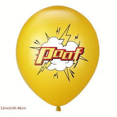 12pcs Hero Theme Balloons Birthday Party Decoration