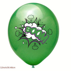 12pcs Hero Theme Balloons Birthday Party Decoration