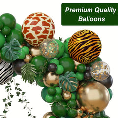 Jungle Balloon Garland Kit Tropical Wild Theme Baby Shower Birthday Party Decor
