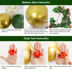 Jungle Balloon Garland Kit Tropical Wild Theme Baby Shower Birthday Party Decor