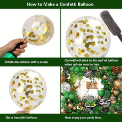 Jungle Balloon Garland Kit Tropical Wild Theme Baby Shower Birthday Party Decor