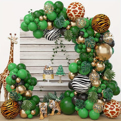 Jungle Balloon Garland Kit Tropical Wild Theme Baby Shower Birthday Party Decor