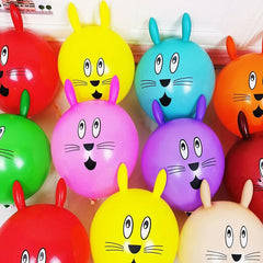 10pcs Long Ear Bunny Head Balloon Party Decor