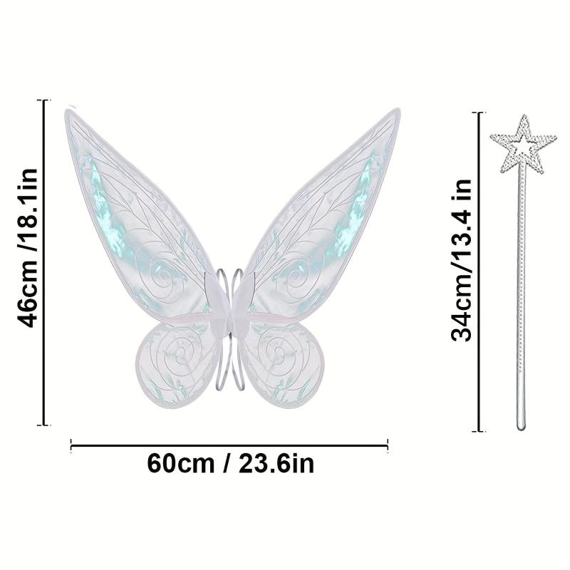 2 PCS Fairy Wings For Adults Butterfly Wings Halloween Costume
