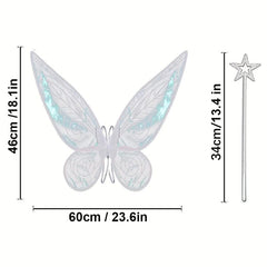 2 PCS Fairy Wings For Adults Butterfly Wings Halloween Costume
