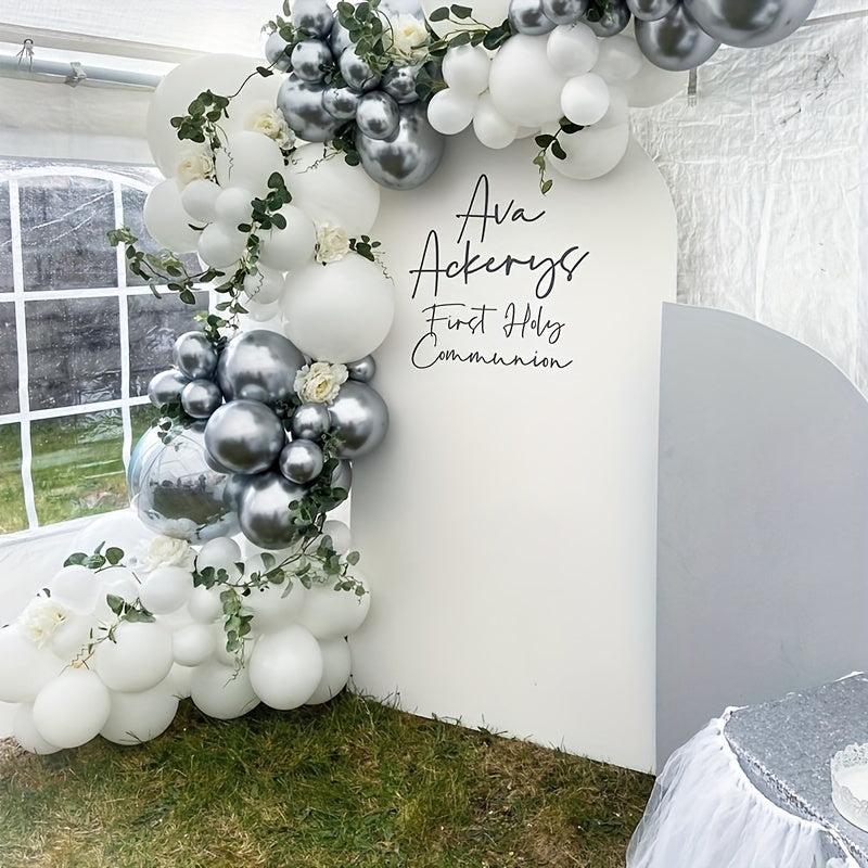 83pcs Silver Balloon Garland Arch Kit for Events & Celebrations