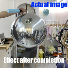 Metallic Mirror Effect 4D Sphere Balloon 28cm - Party Decorations
