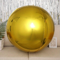 Metallic Mirror Effect 4D Sphere Balloon 28cm - Party Decorations