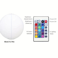 Remote Controlled LED Beach Ball Glitter Toys for Parties Gatherings Concerts