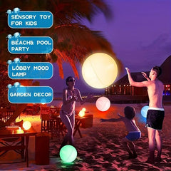 Remote Controlled LED Beach Ball Glitter Toys for Parties Gatherings Concerts