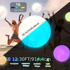 Remote Controlled LED Beach Ball Glitter Toys for Parties Gatherings Concerts