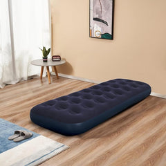 Portable Inflatable Mattress Foldable Camping Air Flocking Bed Sleeping Mat