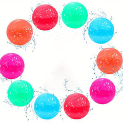 10pcs Reusable Silicone Water Balloons for Kids - Creative Water Exploding Balls