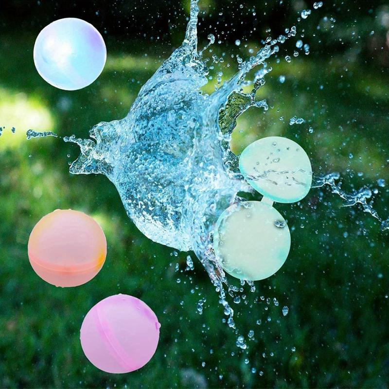 10pcs Reusable Silicone Water Balloons for Kids - Creative Water Exploding Balls
