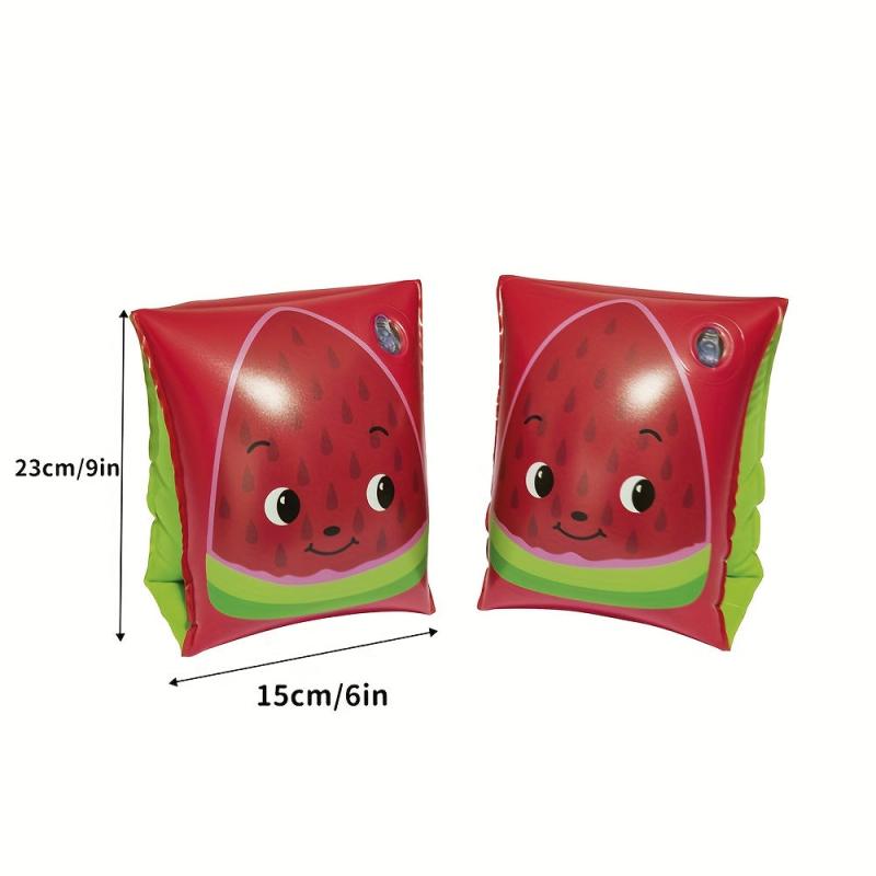 Kids Fruit Graphic Arm Circle Floating Sleeves for Swimming Pool Party