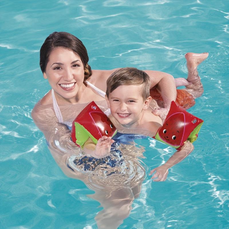 Kids Fruit Graphic Arm Circle Floating Sleeves for Swimming Pool Party