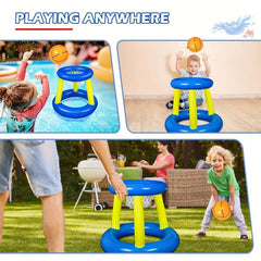 Inflatable Pool Basketball Hoop Set - Summer Fun!