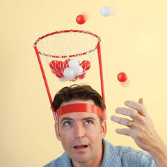 2 Pack Basketball Party Game - Adjustable Basket Net Headband