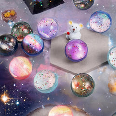 Starry Space 32mm Bouncy Balls - High Bounce - 10 Pack