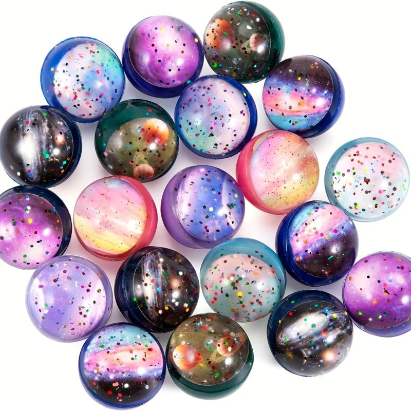 Starry Space 32mm Bouncy Balls - High Bounce - 10 Pack
