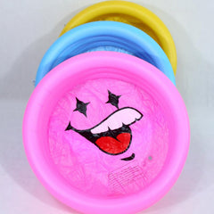 Pink Yellow Inflatable Pool for Kids Round Pools Indoor Outdoor