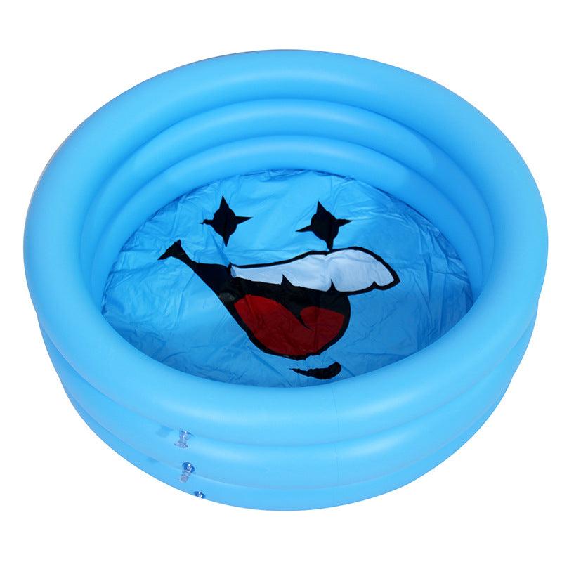 Pink Yellow Inflatable Pool for Kids Round Pools Indoor Outdoor