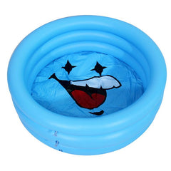 Pink Yellow Inflatable Pool for Kids Round Pools Indoor Outdoor