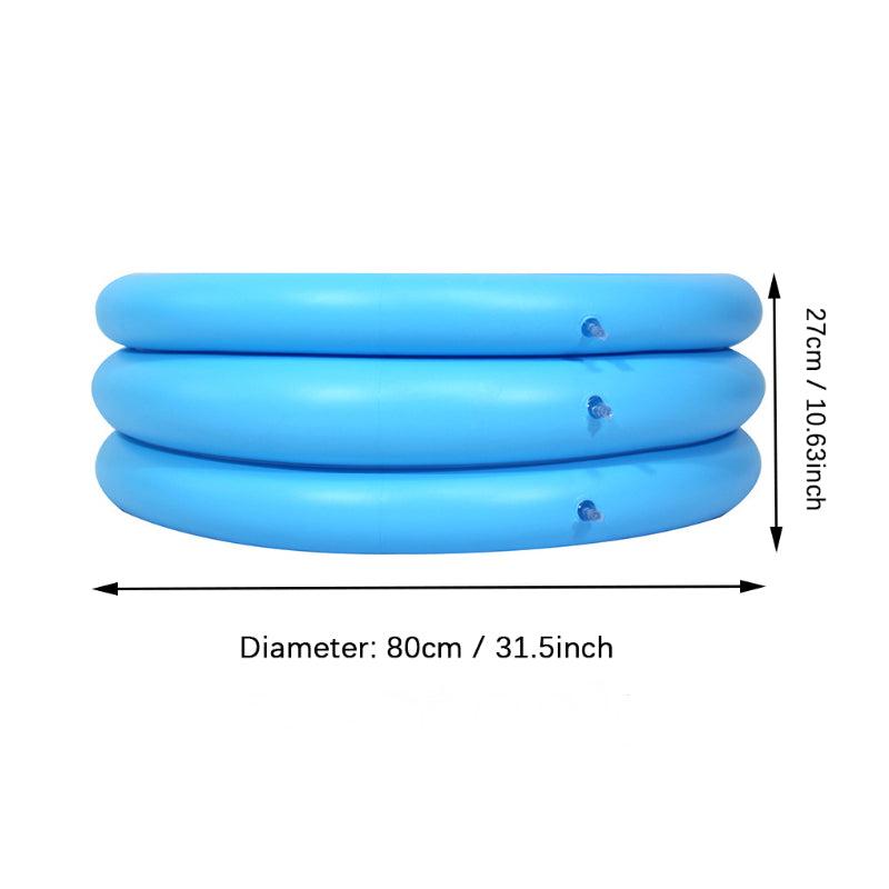 Pink Yellow Inflatable Pool for Kids Round Pools Indoor Outdoor
