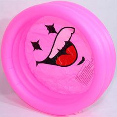 Pink Yellow Inflatable Pool for Kids Round Pools Indoor Outdoor