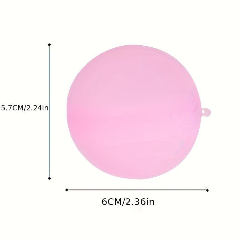 12Pcs Card Deduction Silicone Water Sphere Reusable Balloons