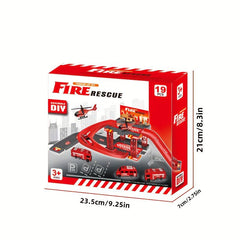 Kids Car Parking Building Model DIY Toys 19 Pieces