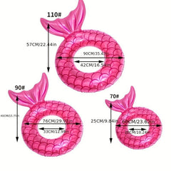 Mermaid Inflatable Swimming Ring for Pool Water Play