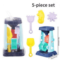 Summer Beach Toy Car & Sand Digging Hourglass Set
