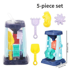 Summer Beach Toy Car & Sand Digging Hourglass Set