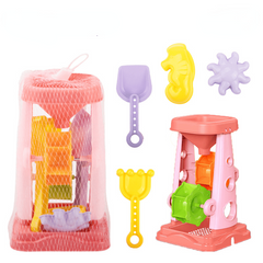 Summer Beach Toy Car & Sand Digging Hourglass Set