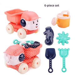 Summer Beach Toy Car & Sand Digging Hourglass Set