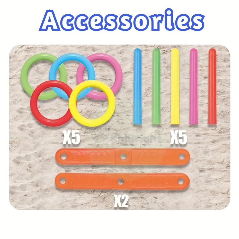 Kids Outdoor Hoop Toss Game Set for Indoor & Outdoor Sports