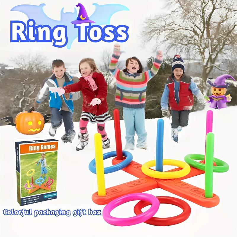 Kids Outdoor Hoop Toss Game Set for Indoor & Outdoor Sports