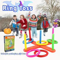 Kids Outdoor Hoop Toss Game Set for Indoor & Outdoor Sports
