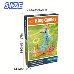 Kids Outdoor Hoop Toss Game Set for Indoor & Outdoor Sports