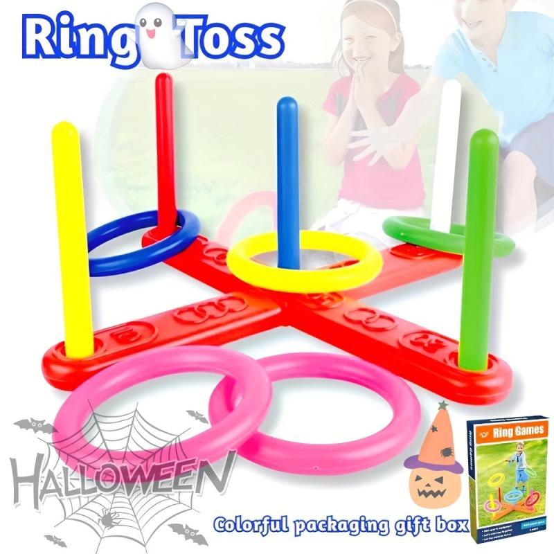 Kids Outdoor Hoop Toss Game Set for Indoor & Outdoor Sports
