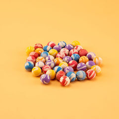 20 Pack 19mm Neon Swirl Bouncy Balls for Kids' Sports Games & Fun