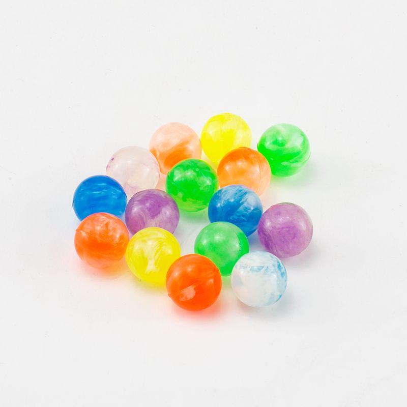 20 Pack 19mm Neon Swirl Bouncy Balls for Kids' Sports Games & Fun