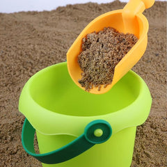 Kids Beach Sand Bucket and Shovel Set - Travel Beach Toys for Toddlers