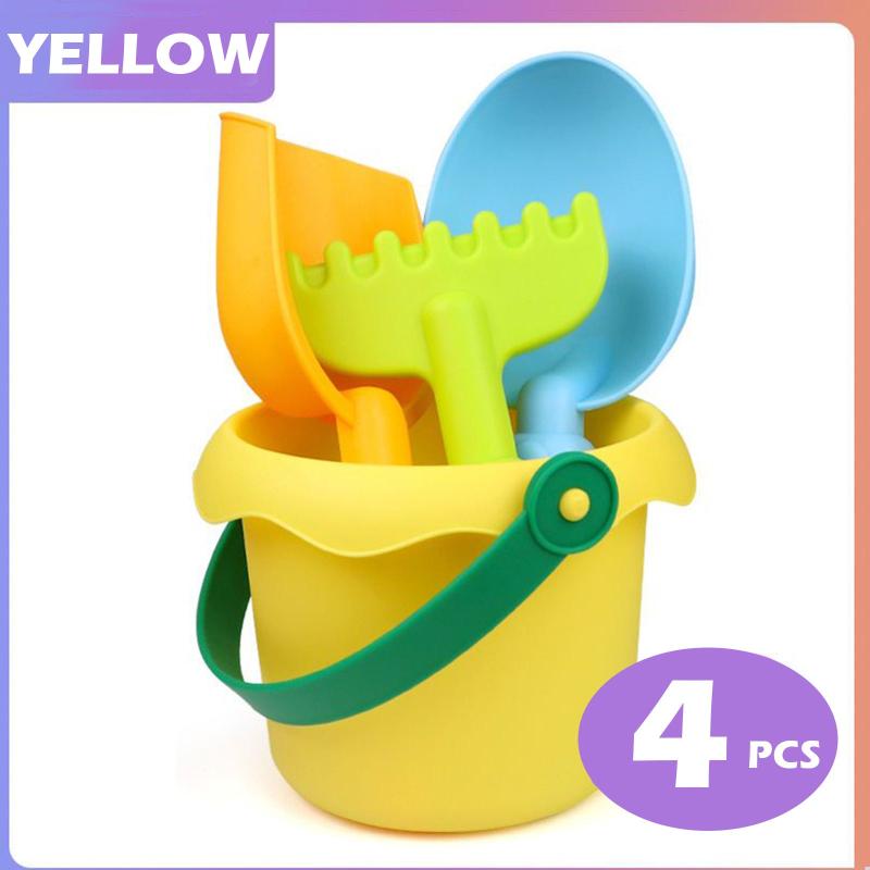 Kids Beach Sand Bucket and Shovel Set - Travel Beach Toys for Toddlers