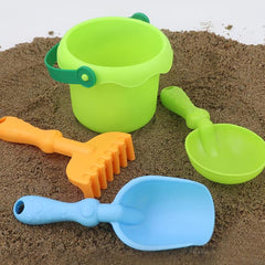 Kids Beach Sand Bucket and Shovel Set - Travel Beach Toys for Toddlers