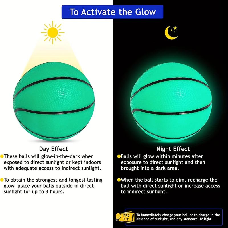 Glow Mini Basketball - Midnight Color - Indoor Play